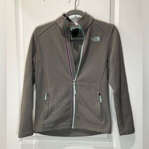 North Face Grey Fleece Jacket Girl’s Size 14/16